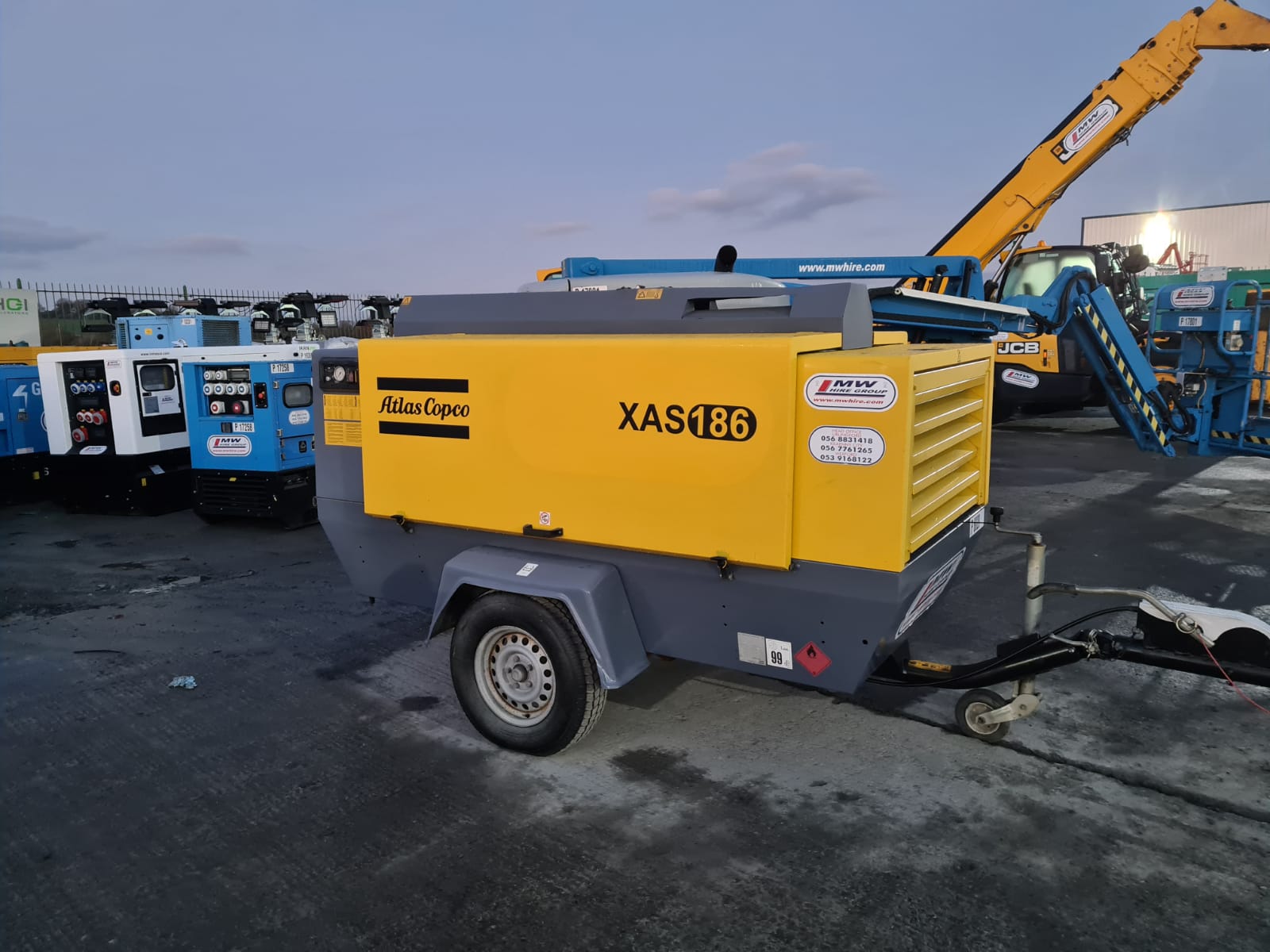 Ex rental Atlas Copco  186 Compressor SOLD